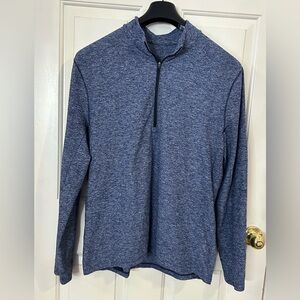 lululemon athletica Blue Heather Quarter-Zip Pullover
